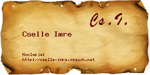 Cselle Imre névjegykártya